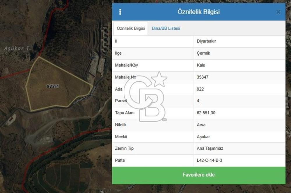 60 Dönüm İmarlı Arsa – Yatırım ve Projeler İçin Uygun