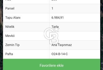 KONYAALTI ÇAĞLARCA DA SATILIK TARLA