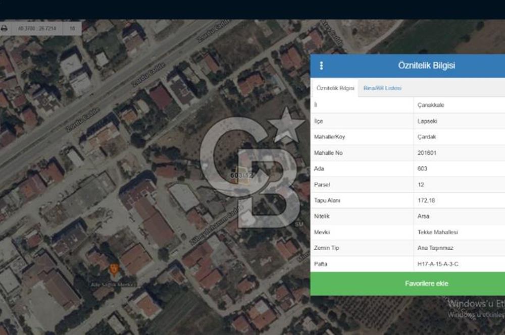 ÇARDAK MERKEZDE, DENİZE 350 METRE MESAFEDE 3 KAT İMARLI SATILIK ARSA!