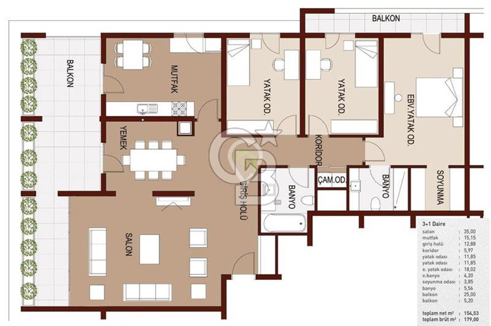 ATLANTİS CITY'DE EŞSİZ KONUM VE CEPHEDE SATILIK ARAKAT 3+1 DAİRE
