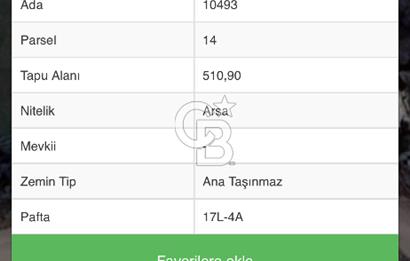 SAMSUN CANİK HASKÖYDE KAT KARŞILIĞI 510 m2 ARSA