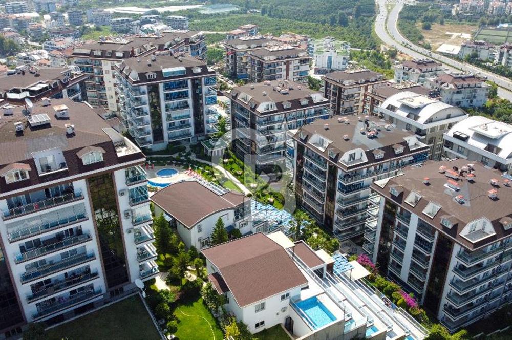 Alanya Çıplaklı Mh Lüks Sitede Eşyalı 1+1 Satılık Daire