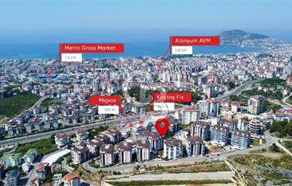 Alanya Çıplaklı Mh Lüks Sitede Eşyalı 1+1 Satılık Daire