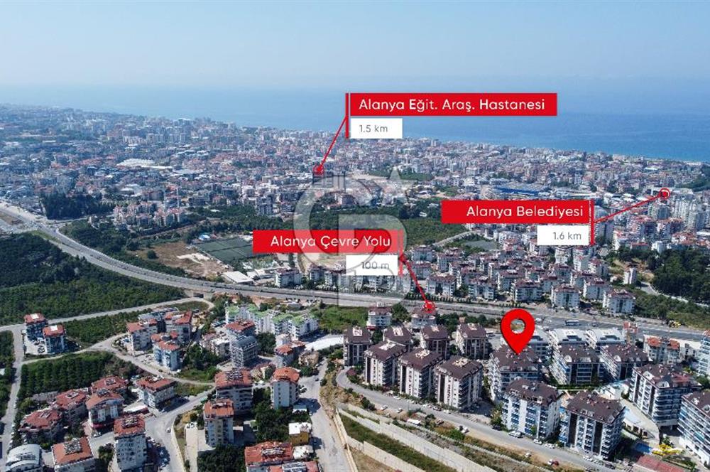 Alanya Çıplaklı Mh Lüks Sitede Eşyalı 1+1 Satılık Daire
