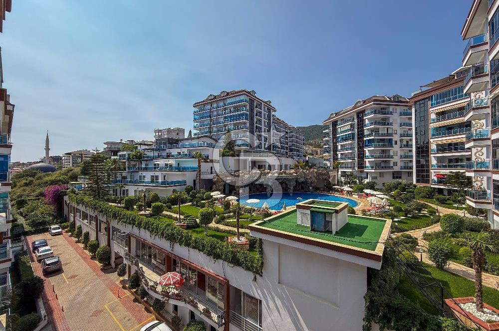 Alanya Çıplaklı Mh Lüks Sitede Eşyalı 1+1 Satılık Daire