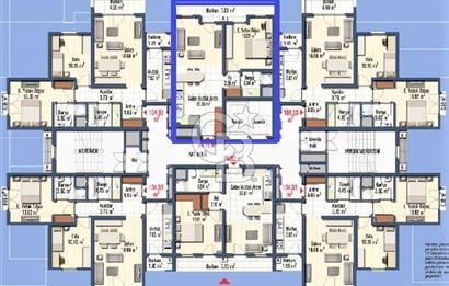 İzmir Karşıyaka Mavişehir Soyak B Etap Kiralık 1+1 72 M² Daire