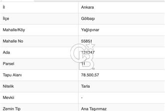 Yağlıpınar'da Yatırım Değeri Yüksek İmara Yakın 1200m2 Tarla