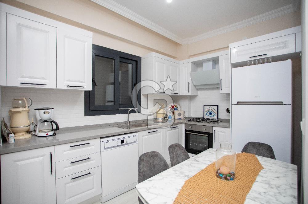 Foça Kazım Dirik Mah. Bahçeli 2+1 Eşyalı Kiralık Dubleks Daire
