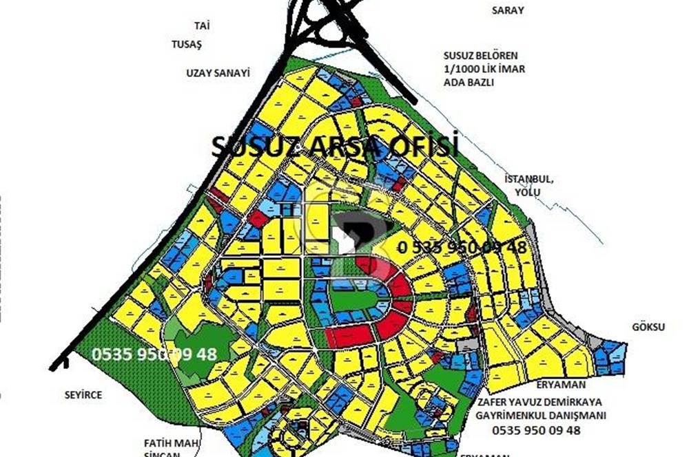 SUSUZ'DA İMAR ONAYLI ÇOKKATLI KONUT ALANINDA BULVARA CEPHE