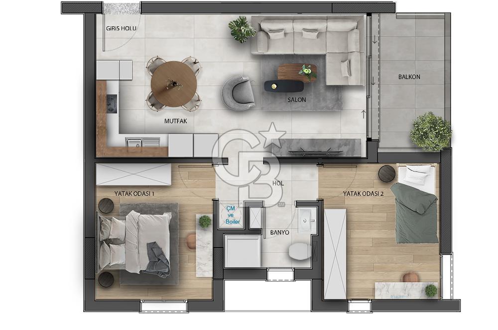 LEFKOŞA MERKEZDE TÜRK KOÇANLI 2+1 LUX DAİRE SEÇENEKLERİ