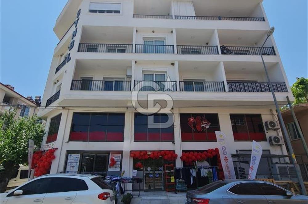 Dalaman merkezde iskanlı kurumsal kiracılı sıfır 3 katlı dükkan