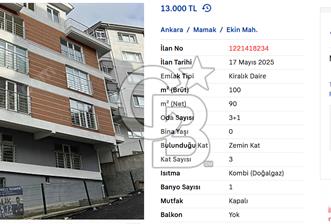 EKİN MAHALLESİ KİRALIK