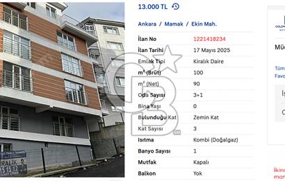 EKİN MAHALLESİ KİRALIK
