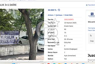 EMEK 22. SOKAK KİRALIK 3+1 DAİRE