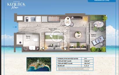SİNPAŞ KIZILBÜK MARMARİS’DE DENİZ GÖREN KİRALIK DEVREMÜLK 26.HAFTA/09-16 Temmuz 2025