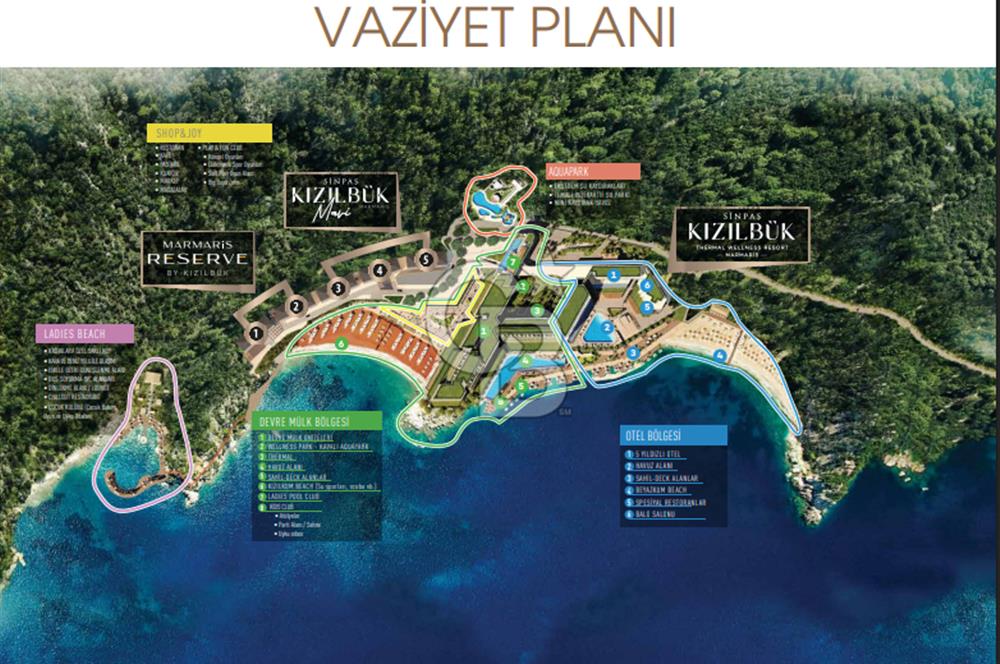 SİNPAŞ KIZILBÜK MARMARİS’DE DENİZ GÖREN KİRALIK DEVREMÜLK 26.HAFTA/09-16 Temmuz 2025