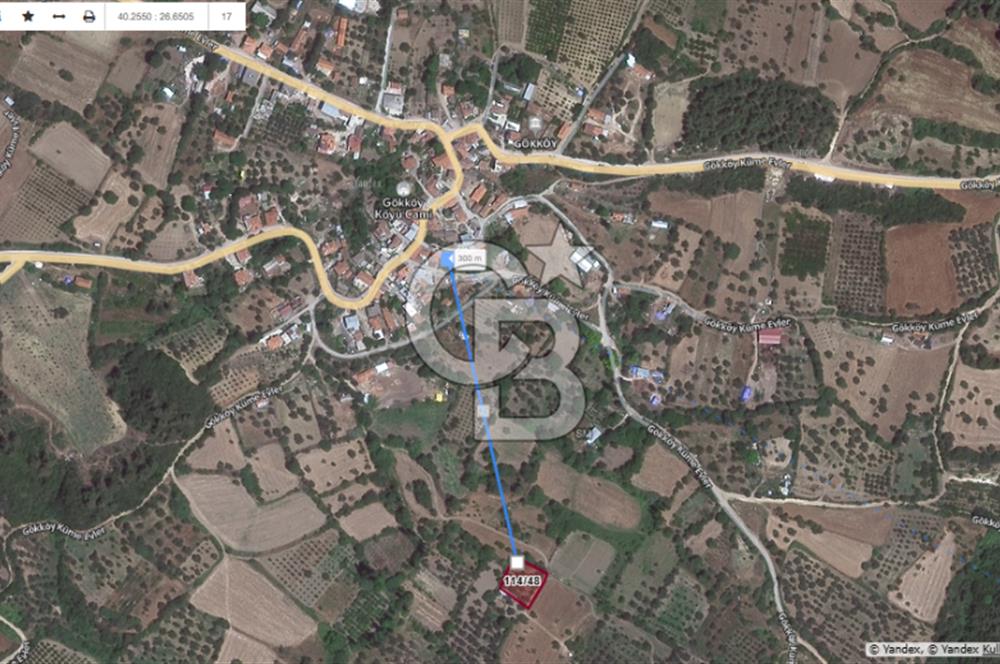 ÇANAKKALE LAPSEKİ'DE 1233 m2 Tek Tapu Satılık YATIRIMLIK ARSA