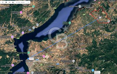ÇANAKKALE LAPSEKİ'DE 1233 m2 Tek Tapu Satılık YATIRIMLIK ARSA