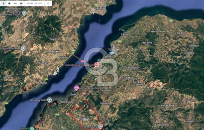 ÇANAKKALE LAPSEKİ'DE 1233 m2 Tek Tapu Satılık YATIRIMLIK ARSA