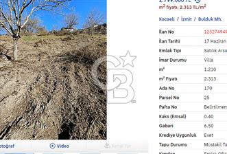 İZMİT BULDUK KÖYÜNDE VİLLA İMARLI YATIRIMLIK ARSA!
