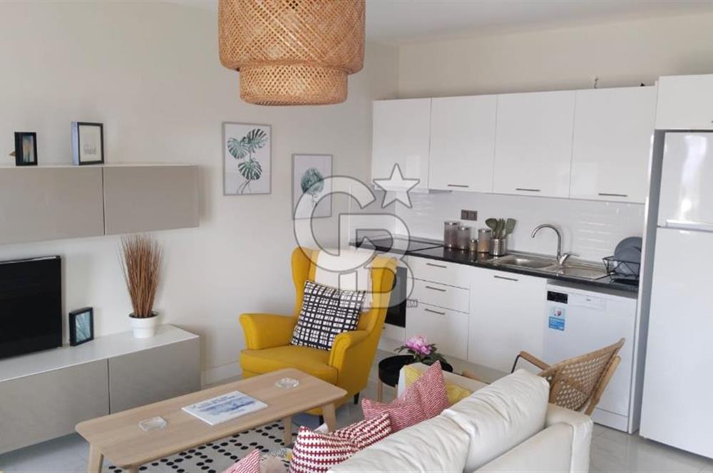 KIYIKIŞLACIK’TA KİRALIK 1+1 BAHÇE KATI SIFIR DAİRE