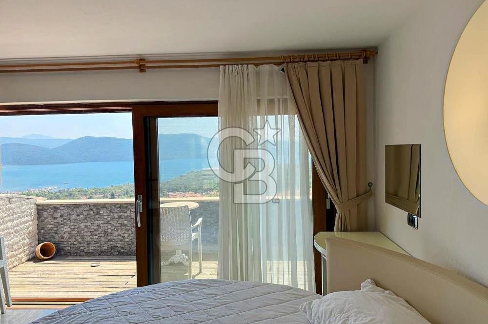 Muğla Akyaka'da Satılık Full Deniz Manzaralı Dubleks Daire