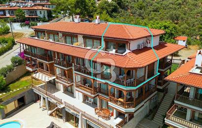 Muğla Akyaka'da Satılık Full Deniz Manzaralı Dubleks Daire