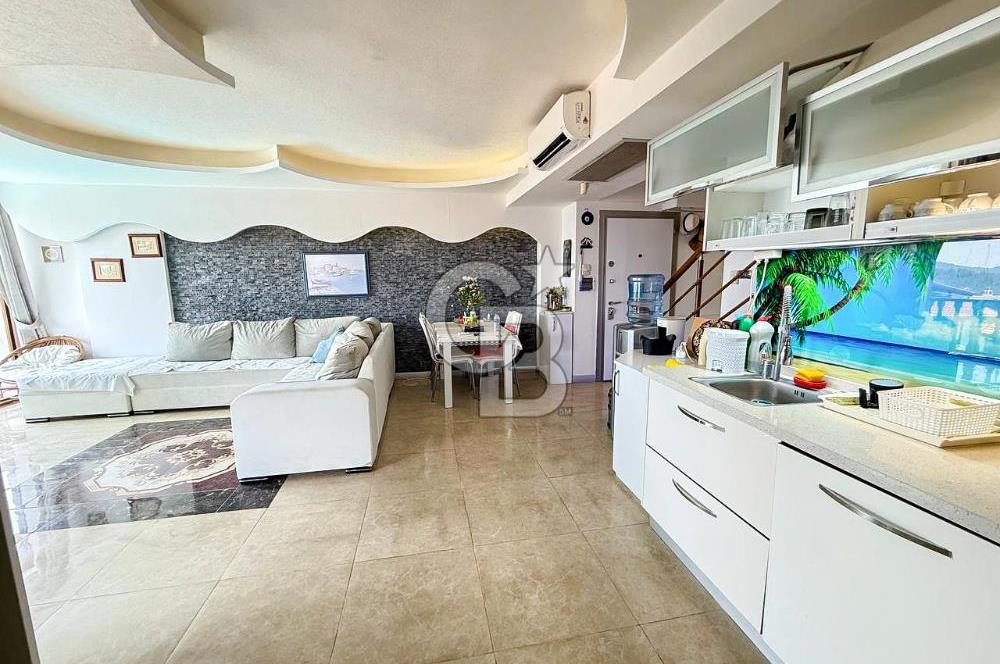 Muğla Akyaka'da Satılık Full Deniz Manzaralı Dubleks Daire