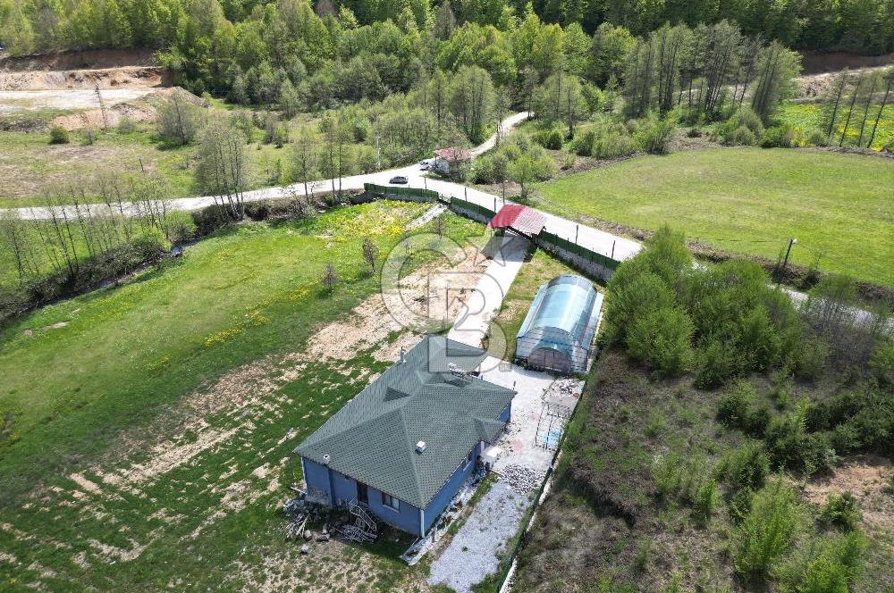 BURSA İZNİK KUTLUCA'DA 6.300M2 ARSADA SATILIK HAVUZLU KÖY EVİ