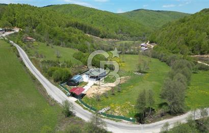BURSA İZNİK KUTLUCA'DA 6.300M2 ARSADA SATILIK HAVUZLU KÖY EVİ