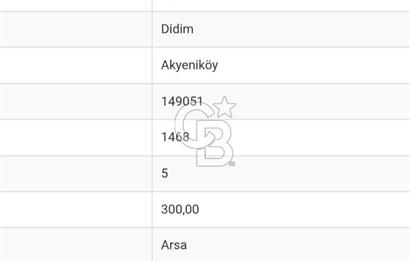 Aydın,Didim,Ak-Yeniköy'de villa imarlı arsa