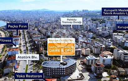 Atakum Sahile Yakın 60 m2 KİRALIK OFİS 1+1