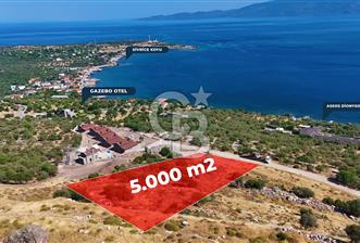 AYVACIK BALABANLIDA PANORAMİK DENİZ MANZARALI İMARLI ARSA