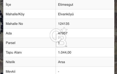 ETİMESGUT OĞUZLAR'DA TEK TAPU KÖŞE BAŞI 0.40 EMSAL VİLLA PARSELİ