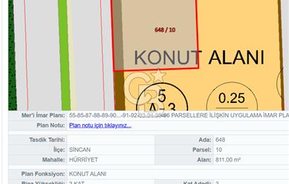 TEMELLİ HÜRRİYET MAHALLESİN'DE MÜSTAKİL TAPULU İMARLI ARSA