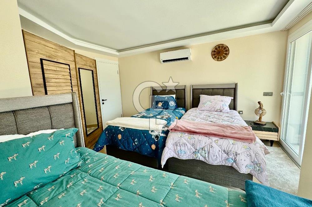 Yoncaköyde Eşsiz Panoramik Deniz Manzaralı Özel Havuzlu Villa 