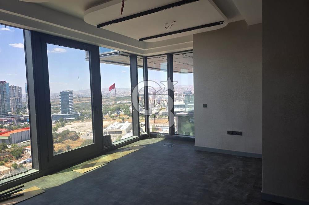 ANKARA ÇUKURAMBAR CUBES'DE İÇİ ÖZEL YAPILI 1+0 SATILIK OFİS
