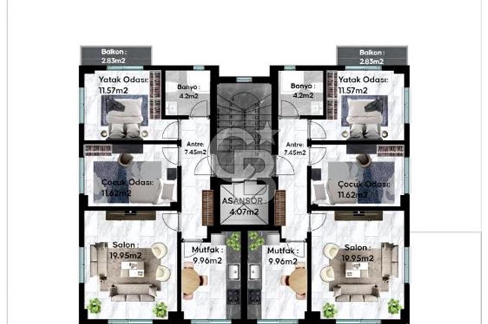 Karahasanlı Mahallesinde 2+1 Satılık Daire
