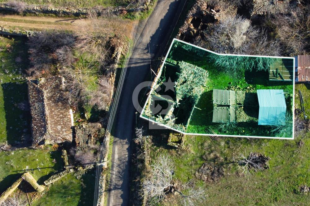 Çanakkale Lapseki Beybaş Doğa Manzaralı Taş Ev Dam ve 372m²Arsa