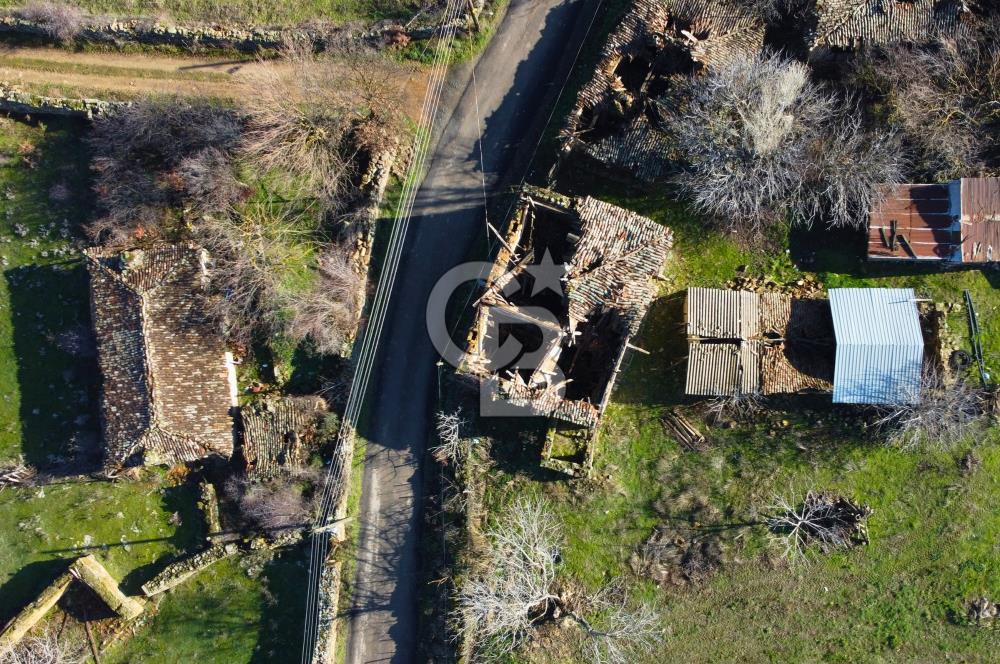 Çanakkale Lapseki Beybaş Doğa Manzaralı Taş Ev Dam ve 372m²Arsa