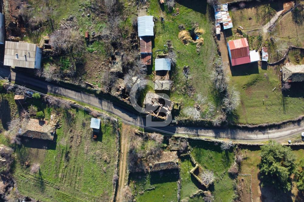 Çanakkale Lapseki Beybaş Doğa Manzaralı Taş Ev Dam ve 372m²Arsa