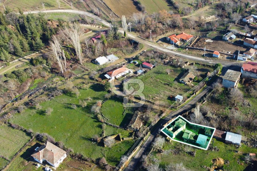 Çanakkale Lapseki Beybaş Doğa Manzaralı Taş Ev Dam ve 372m²Arsa