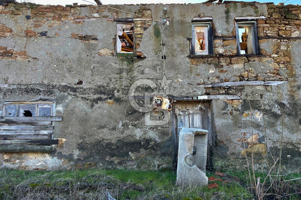 Çanakkale Lapseki Beybaş Doğa Manzaralı Taş Ev Dam ve 372m²Arsa