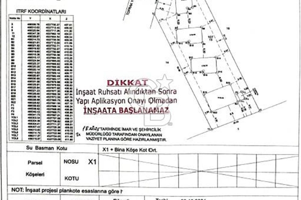 Derince Tahtalı da Projesi Hazır Satılık Köy içi Parsel