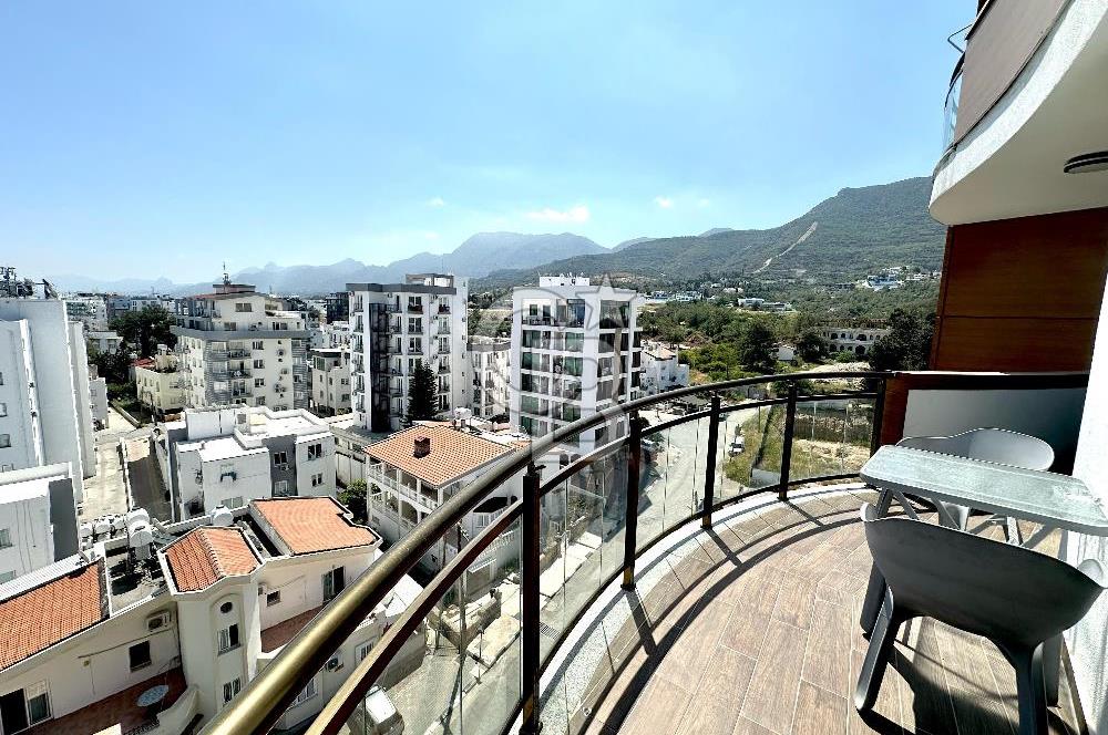 KKTC Girne Akacan Elegance Full Eşyalı Deniz ve Dağ Manzaralı Satılık 2+1 Daire