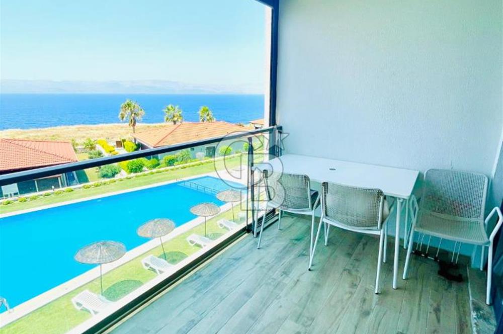 ÇEŞME AYASARANDA FULL DENİZ MANZARALI SATILIK REZİDANS DAİRE