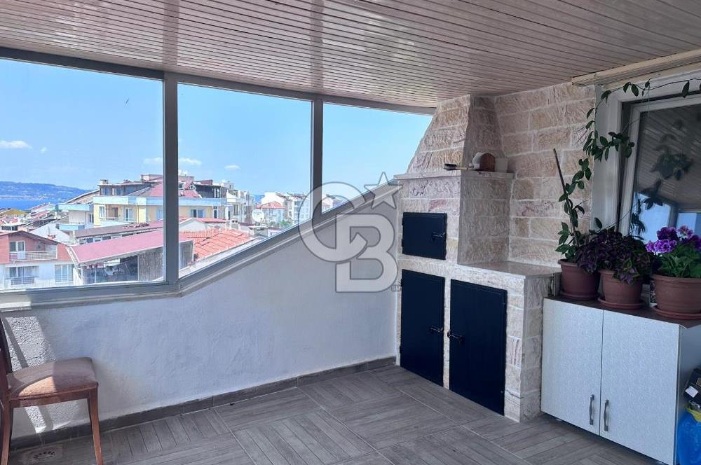 ÇANAKKALE KEPEZ BOĞAZKENT SATILIK DAİRE DUBLEKS 4+1 DENİZ MANZARALI