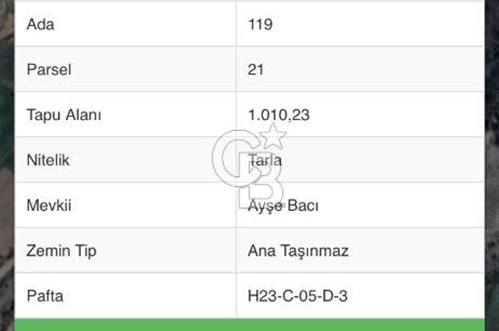 BİLECİK MERKEZ GÜLÜMBE KÖYÜNDE YATIRIMLIK 1010 M2 YOLA CEPHELİ TARLA