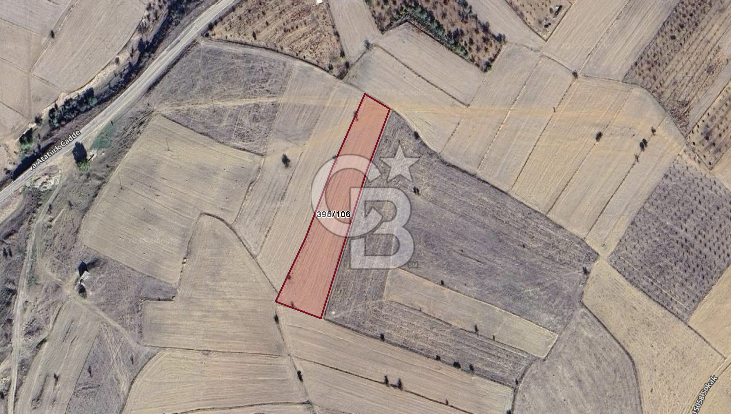 Korkuteli Bozovada Asfalt Yola 120m Toprak Yollu 5.579 m² Tarla