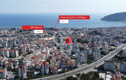 Alanya Cikcilli'de Ara Kat Ayrı Mutfaklı 3+1 Satılık Daire